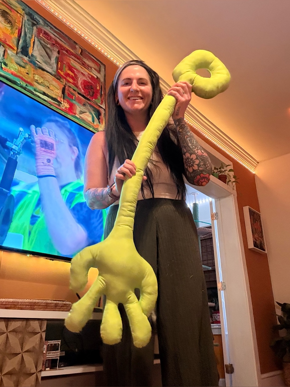 Slappy hand pillow! Handmade!